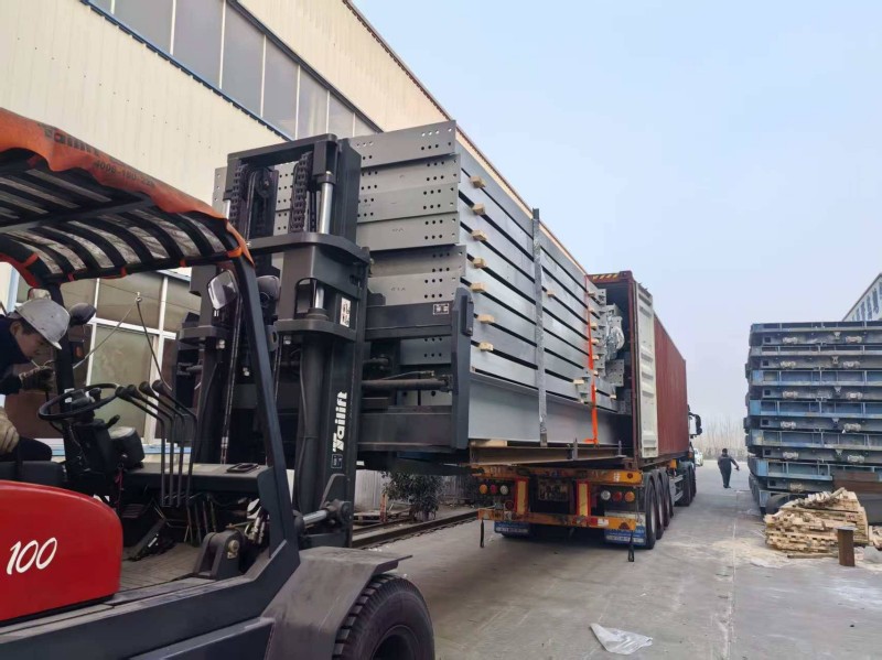 Spedizione di magazzini di strutture in acciaio in Uruguay