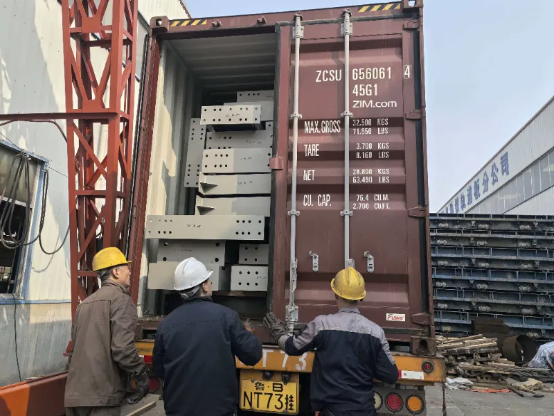 Componenti di una struttura in acciaio per un progetto di magazzino in acciaio su larga scala in Cile spediti con successo, supportando la costruzione di un polo logistico locale